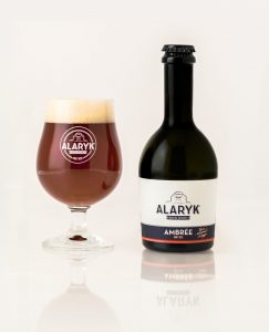 Bière Alaryk artisanale bio, ambrée.