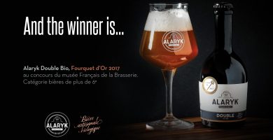 Bière Alaryk artisanale bio, Double. Fourquet d'or 2017